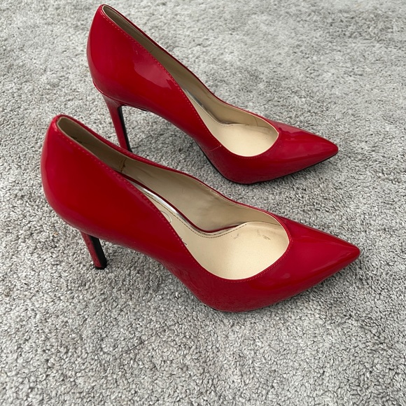 Jessica Simpson Red Patent Leather Heels size 7 1/2 - Picture 2 of 6